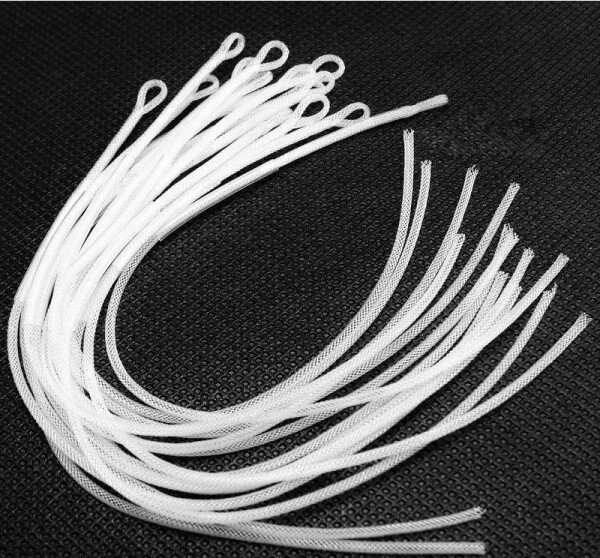 10PCS Braided Leader Loops Fly Fishing Line Connector Loops Trout Salmon