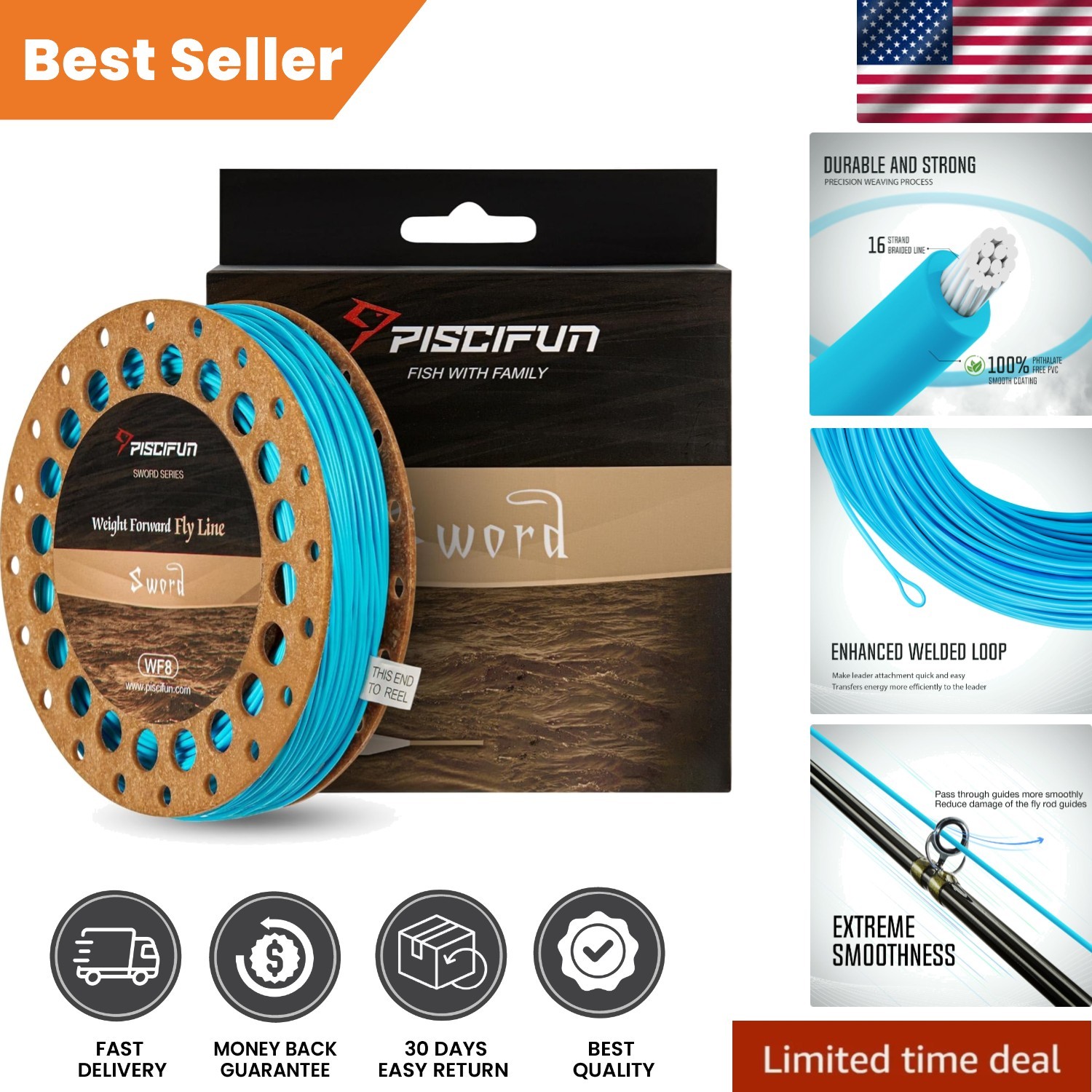 Corrosion-Resistant Weight Forward Floating Fly Line – Perfect for All Anglers