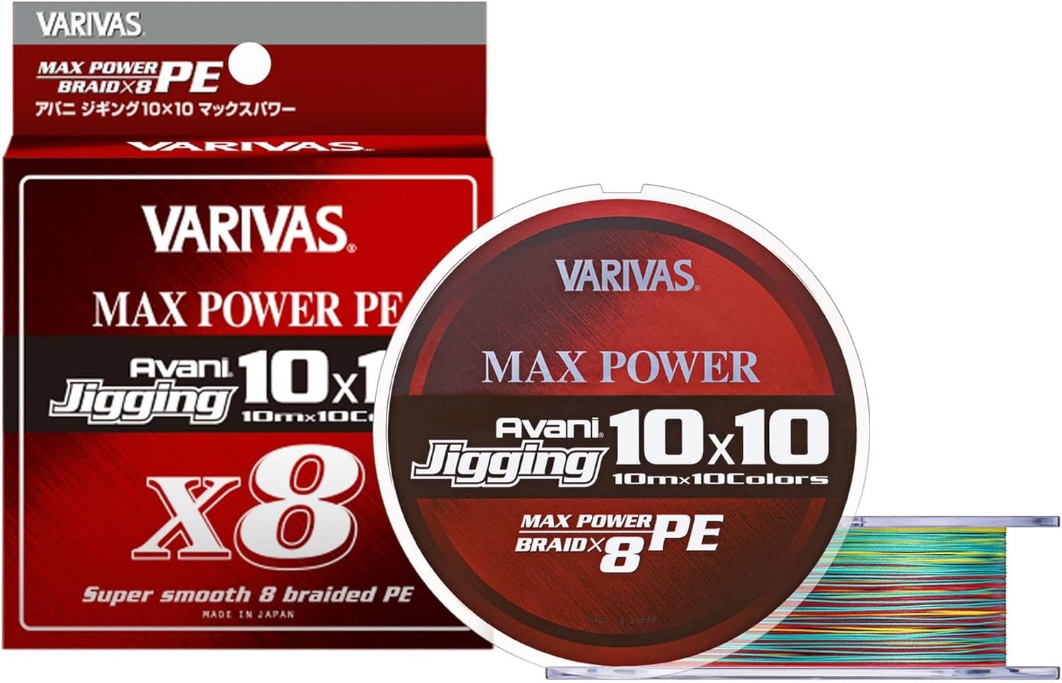 VARIVAS 8-strand PE line Avani Jigging 10×10 Max Power PE X8