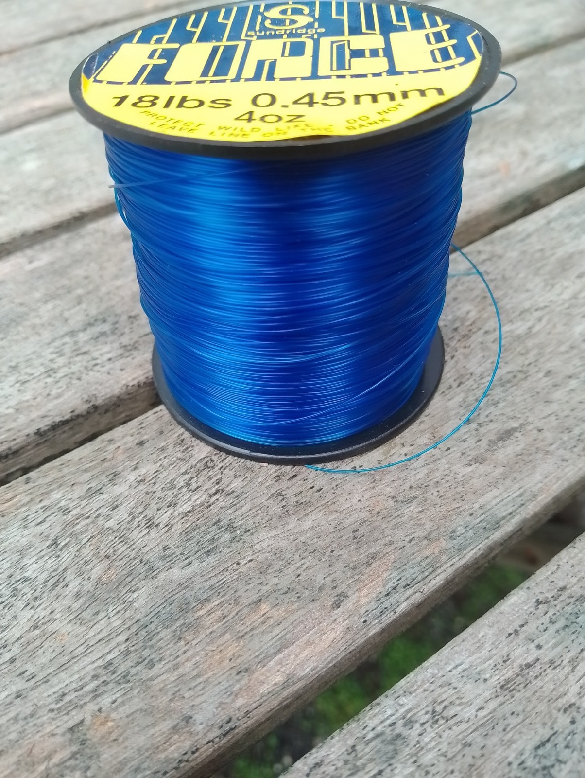 Sundridge Force Fishing Line 18 LBS 4oz 0.45mm Blue