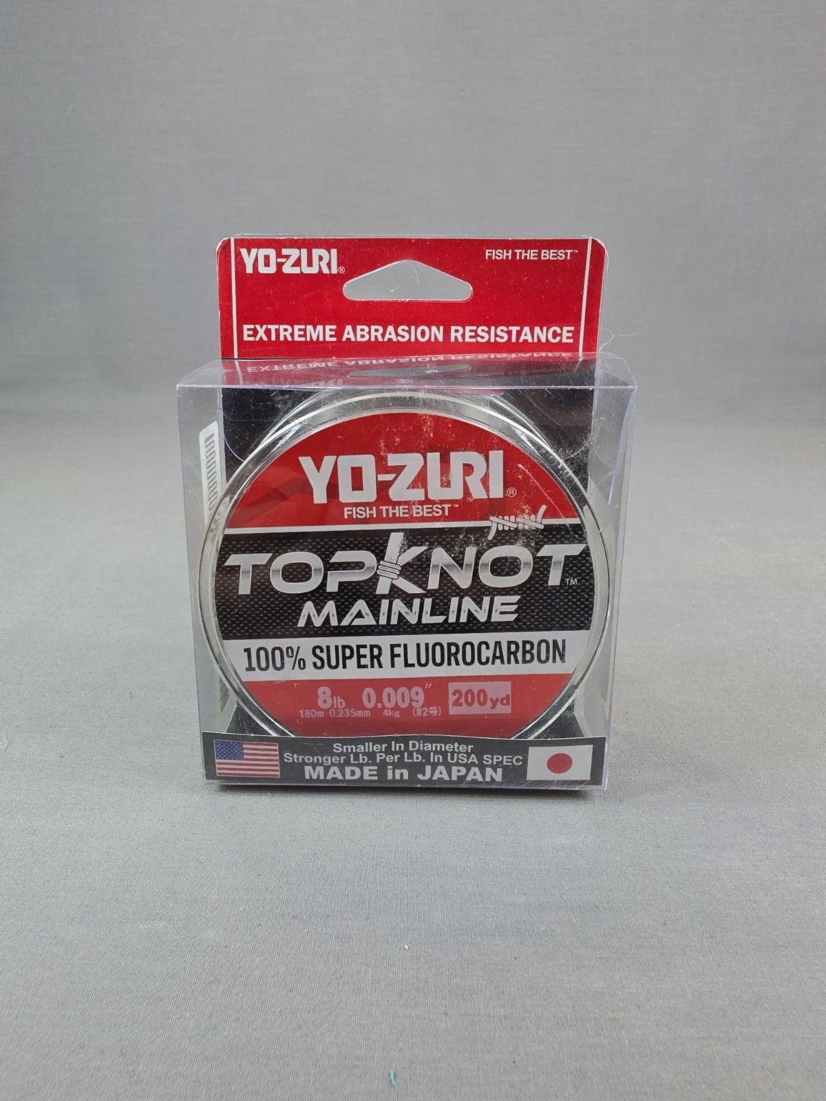 Yo-Zuri TopKnot MainLine Natural Clear 200 Yards 8Lb Fluorocarbon Fishing Line