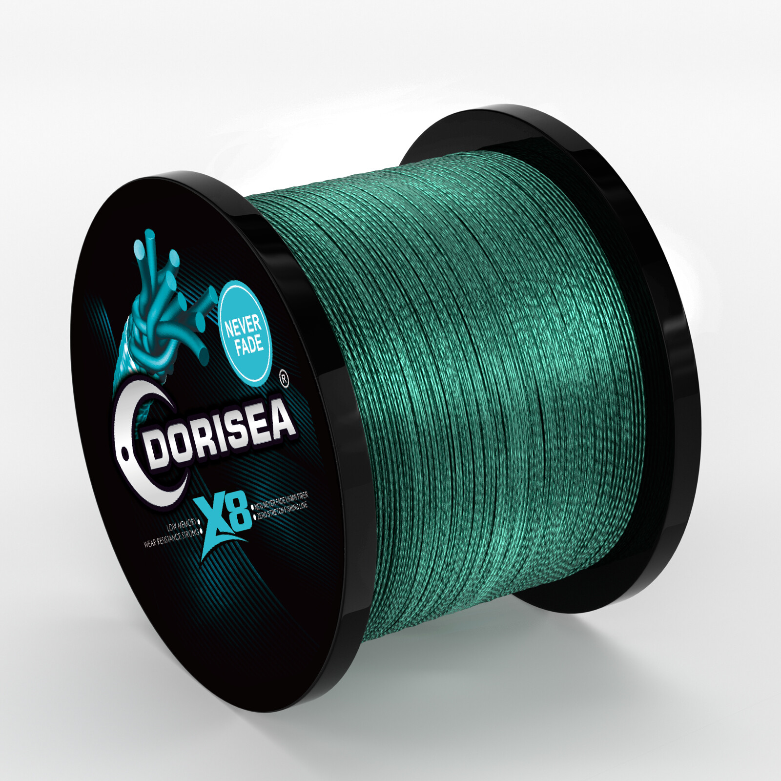 Dorisea NEVER FADE 8 Strands Moss Green No Dye Braided Fishing line 100m-2000m