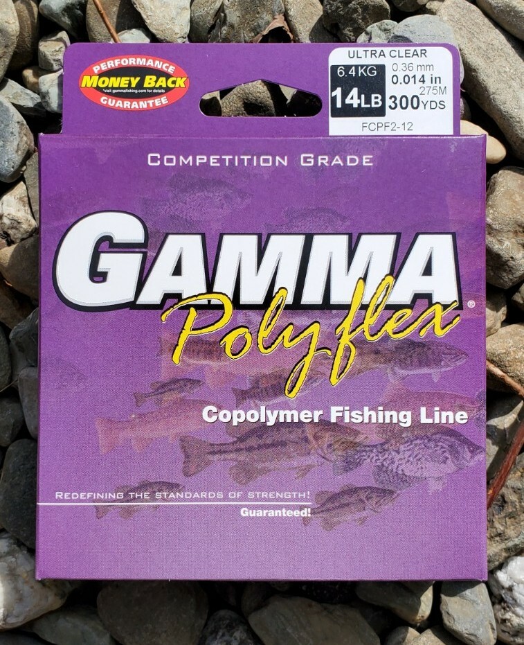 14 lb GAMMA Polyflex Copolymer Ultra Clear Fishing Line 300 yards