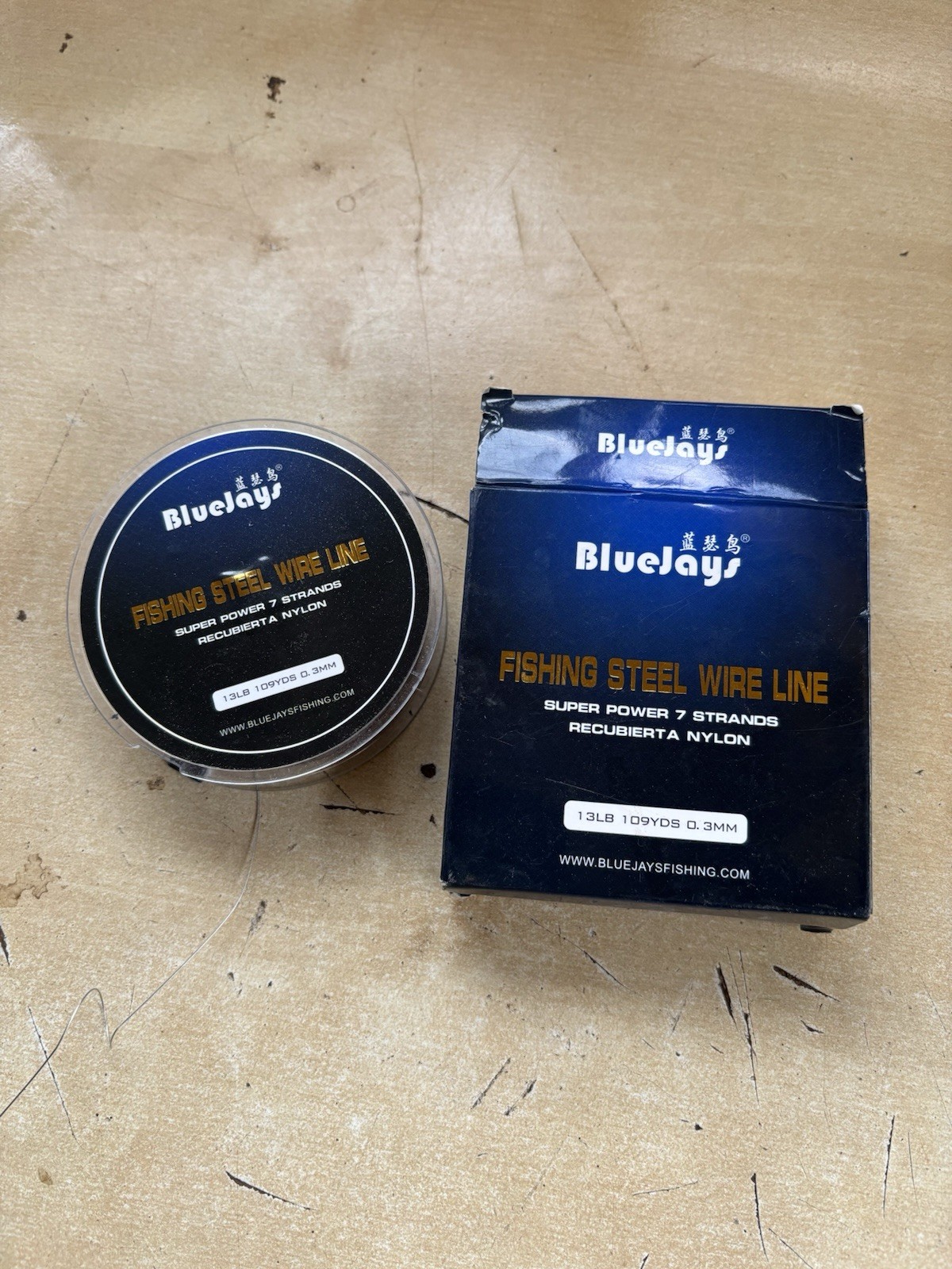 Blue Jays Super Power 7 Strands Steel Wire Recubierta Nylon 13LB Fishing Line