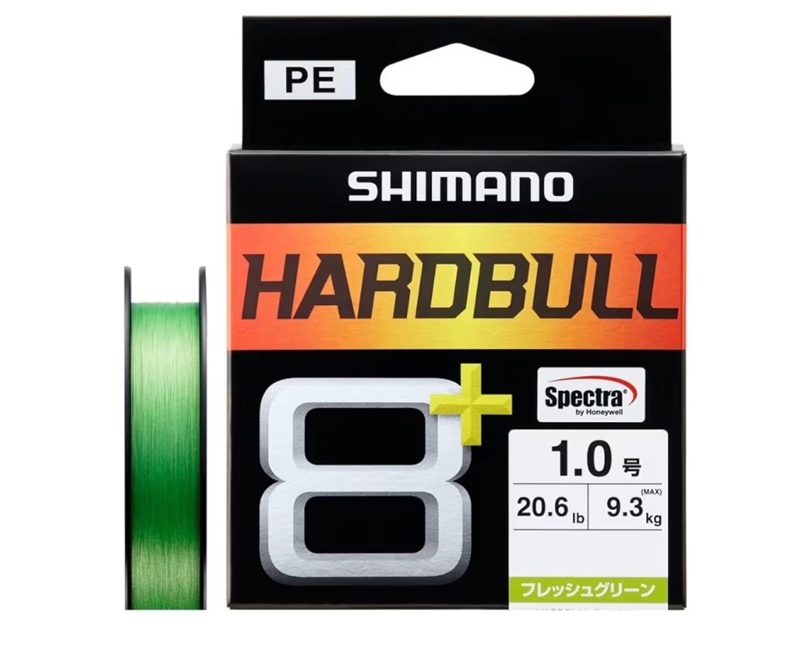 SHIMANO HARDBULL 8+ PE Braided Line Fresh Green choose length, from Japan
