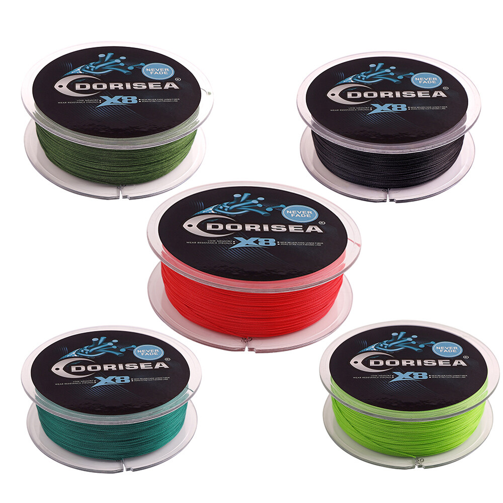 Dorisea NEVER FADE 8 Strand PE No Dyeing Dynema Braided Fishing line 100m-2000m