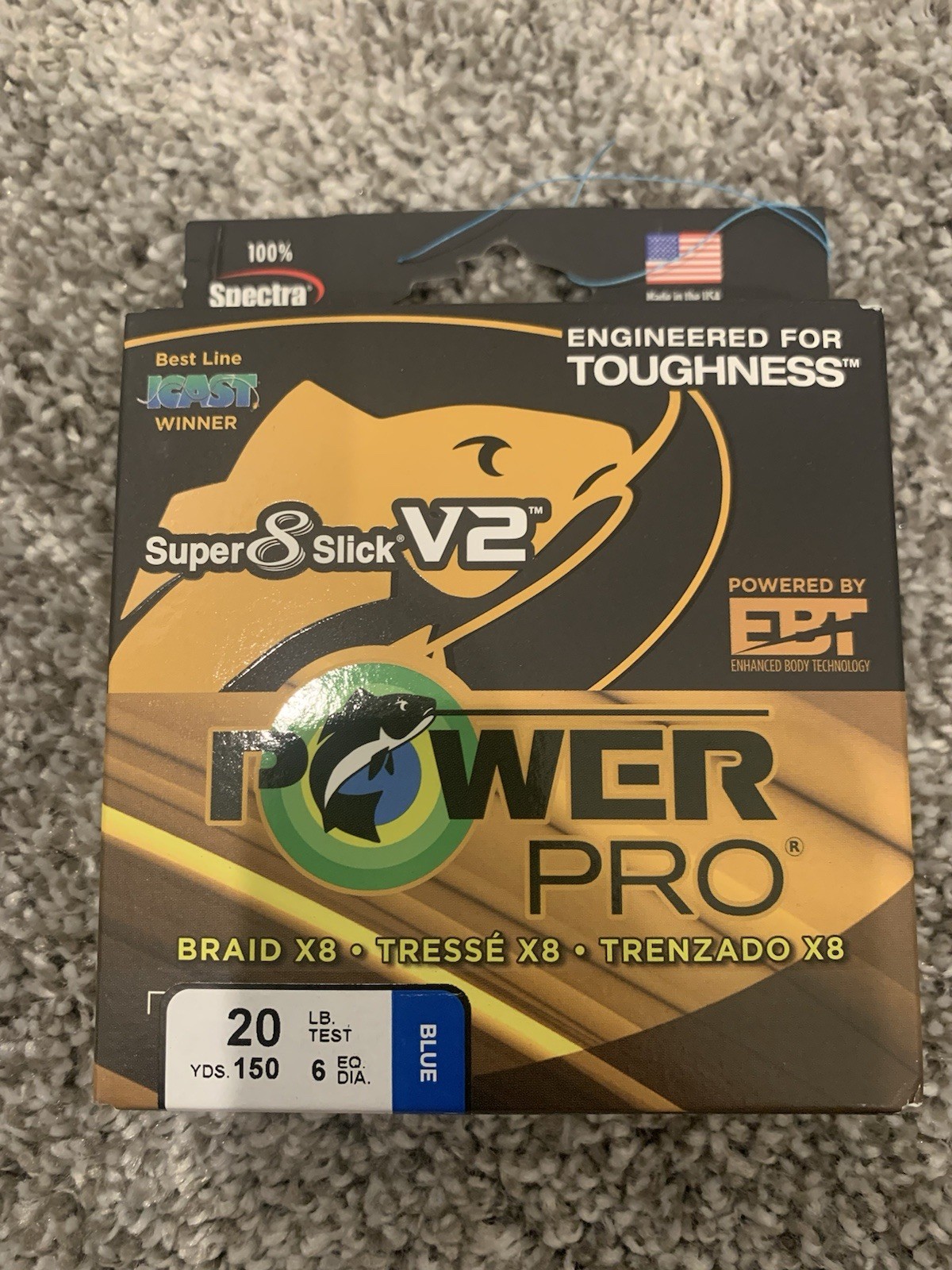 Power Pro Super 8 Slick V2 Braid Fishing Line – Blue 20lb 150yd