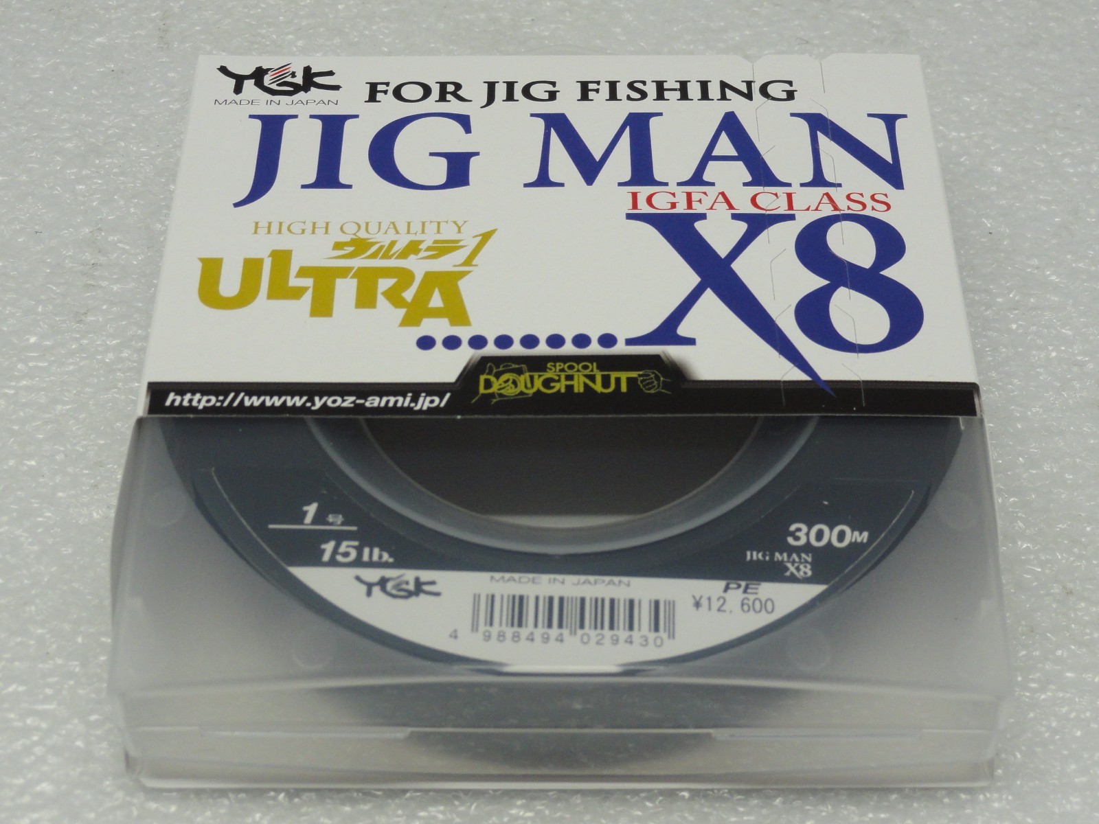 YGK JIG MAN IGFA CLASS X8 8 Braided PE 1 line SPECTRA #1 15lb 300m Made in Japan