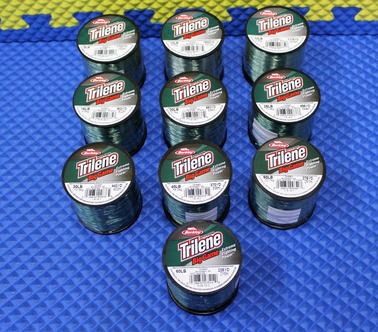 Berkley Trilene Big Game Green 1/4 LB Spools Mono. BGQS CHOOSE YOUR LINE WEIGHT