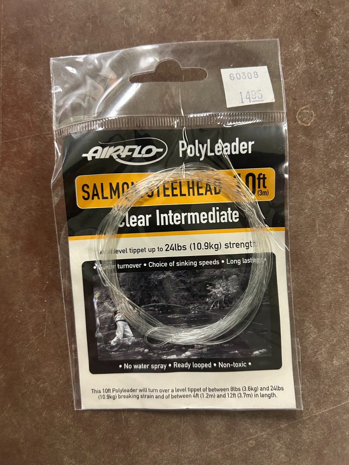 AirFlo Poly leader Salmon/Steelhead 10ft clear intermediate