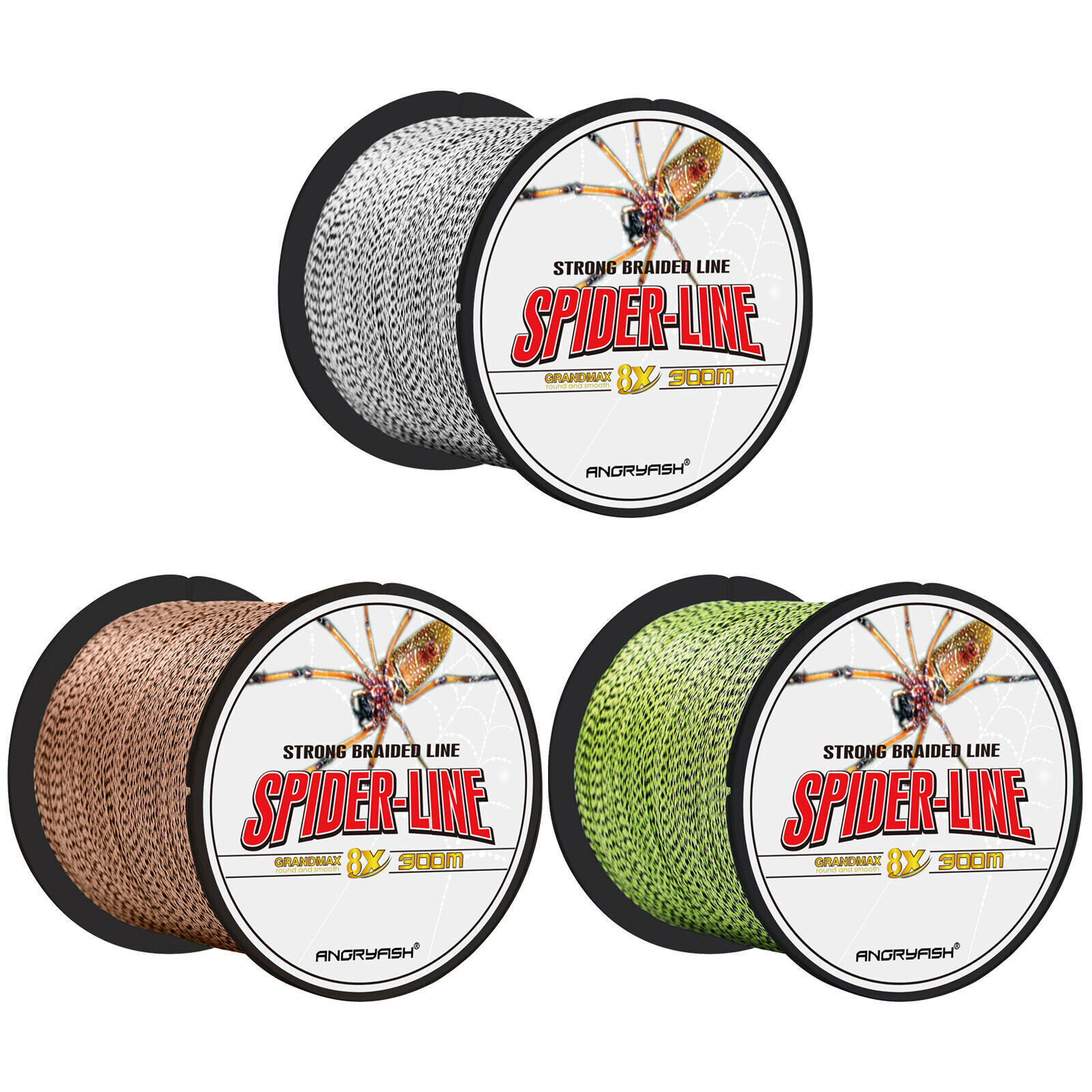 328 Yds Braided Fishing Line 4/8 Strands 12-100 lbs Abrasion Resistant Strong