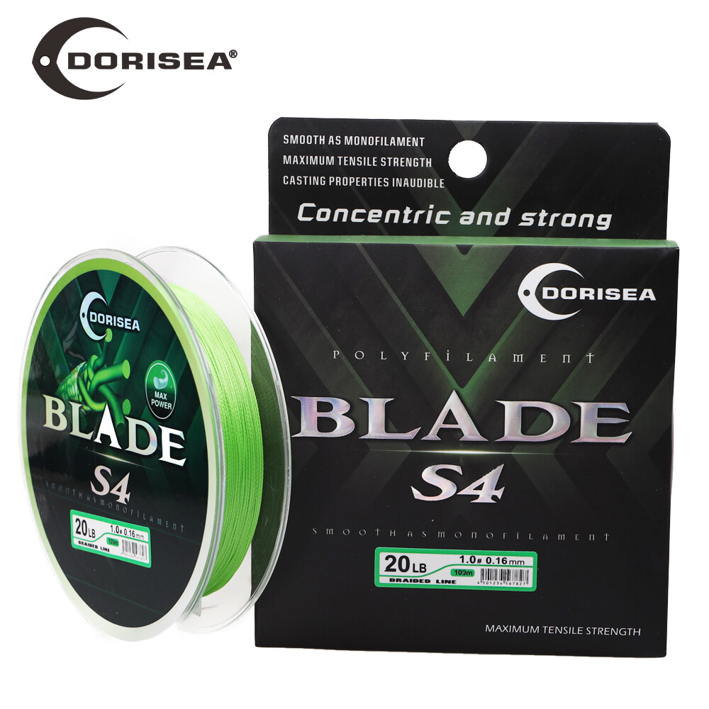 DORISEA BLADE Fluorescent Green 100M 300M 500M 1000M pe Braided Fishing Line