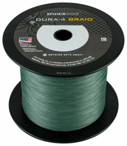 Spiderwire Dura-4 Braid 4-carrier braid 3000yd 65lb Moss Green SDR4B65G-3000