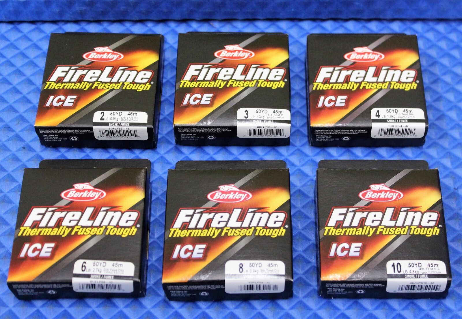 Berkley FireLine Thermally Fused Tough 50 YD BUFLPS-42 Smoke CHOOSE WEIGHT!