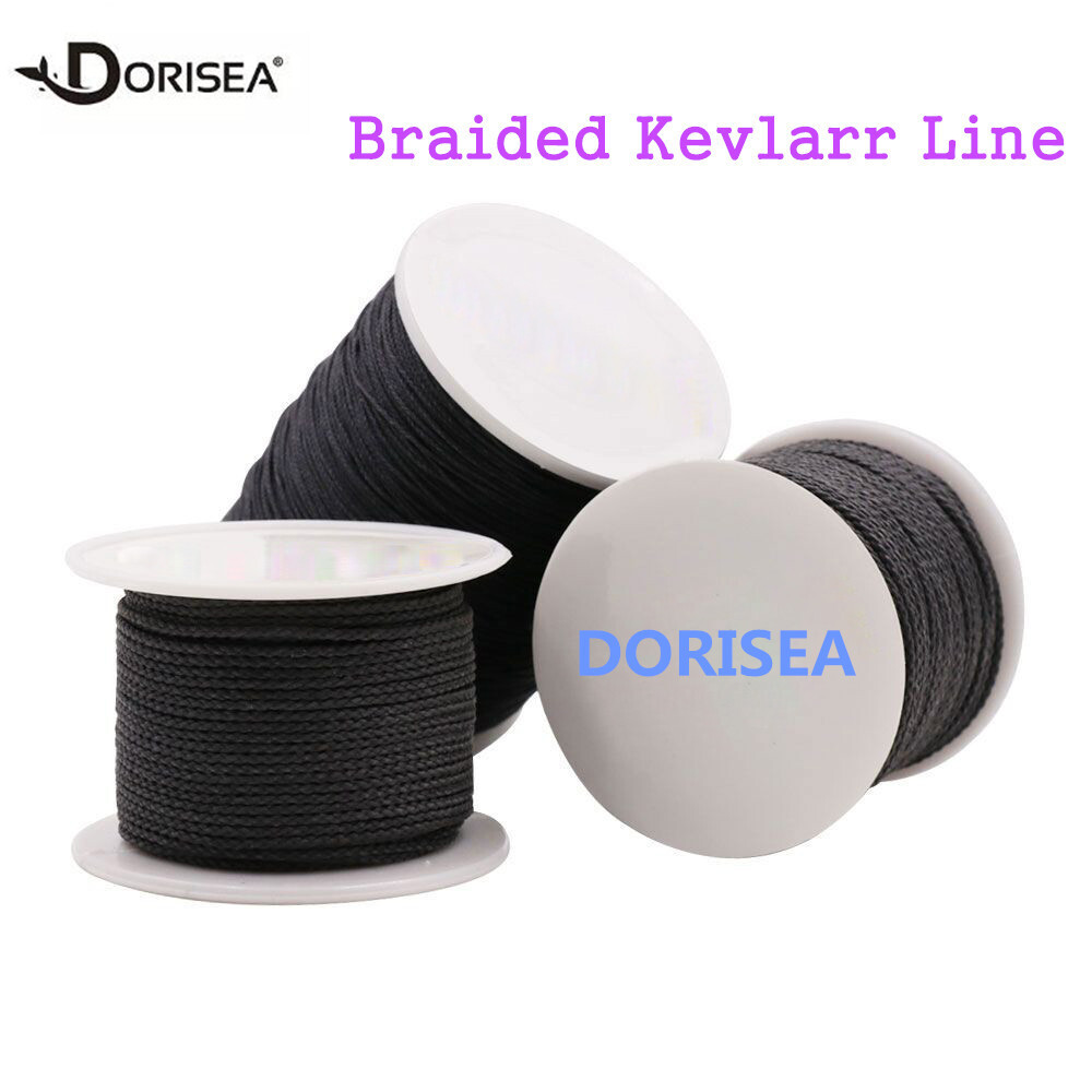 Black KEVLARR Braid Line String Fishing Tactical Camping Paracord Rope Shoelace