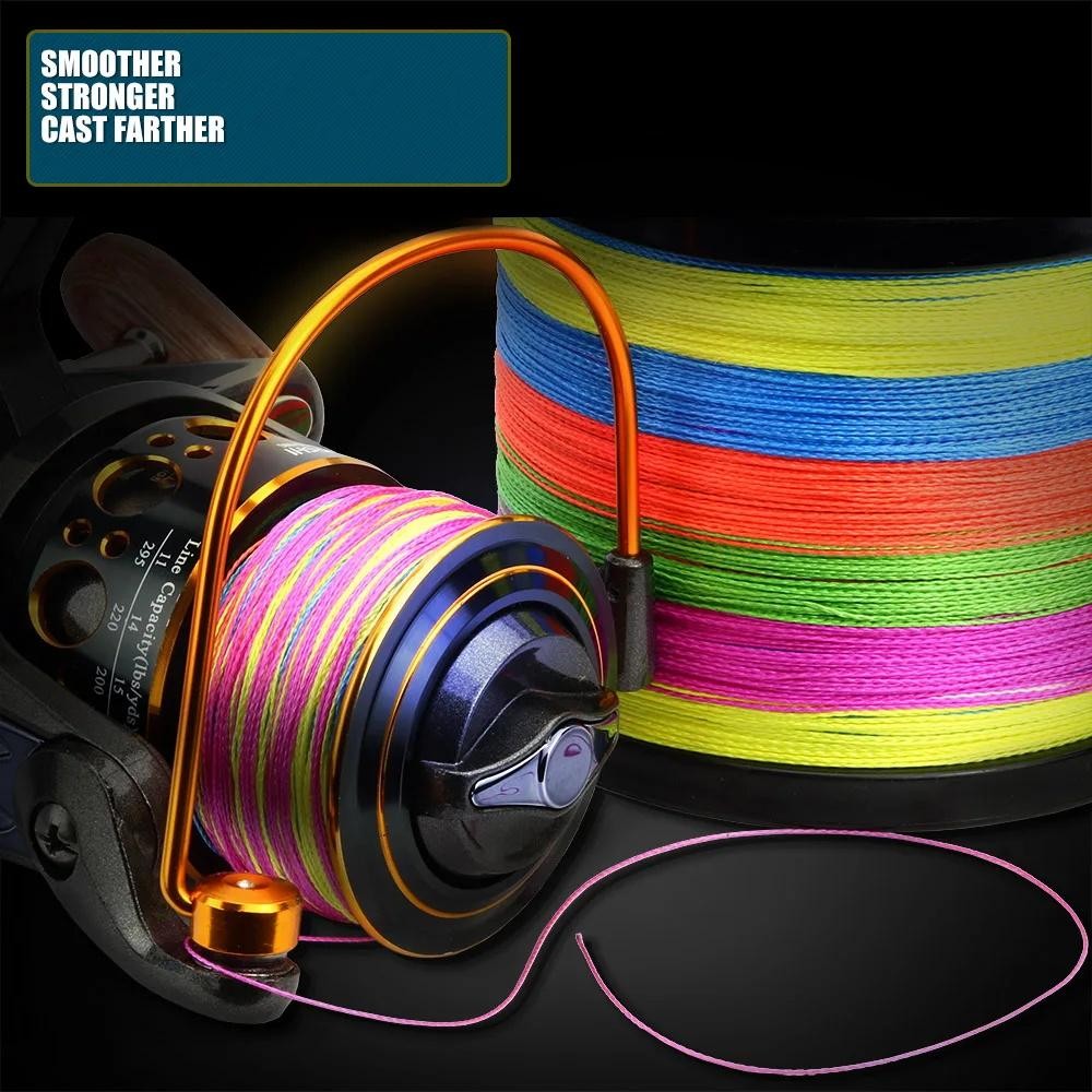 Bakawa 4 Strands Braided Fishing Lines Multifilament Pesca 100m 300m 500m 1000m