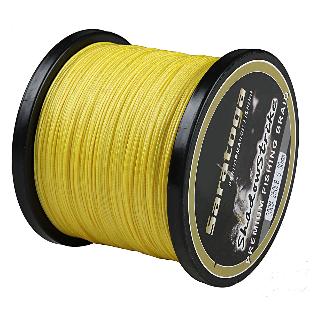 8 strands 100m-2000m Yellow 10LB-100LB Dynema Power PE Braided Fishing Line