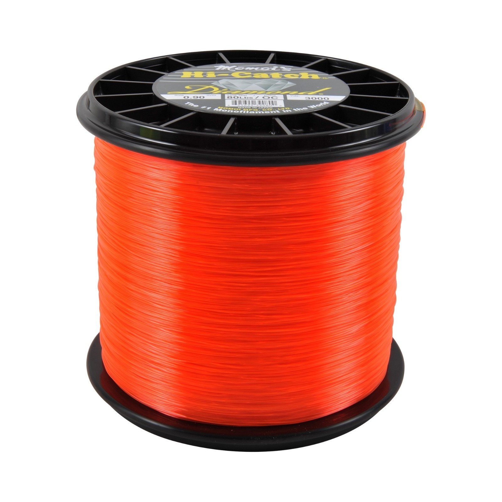 Momoi Diamond Monofilament Fishing Line 3000 Yards – Orange Crush – Free Ship