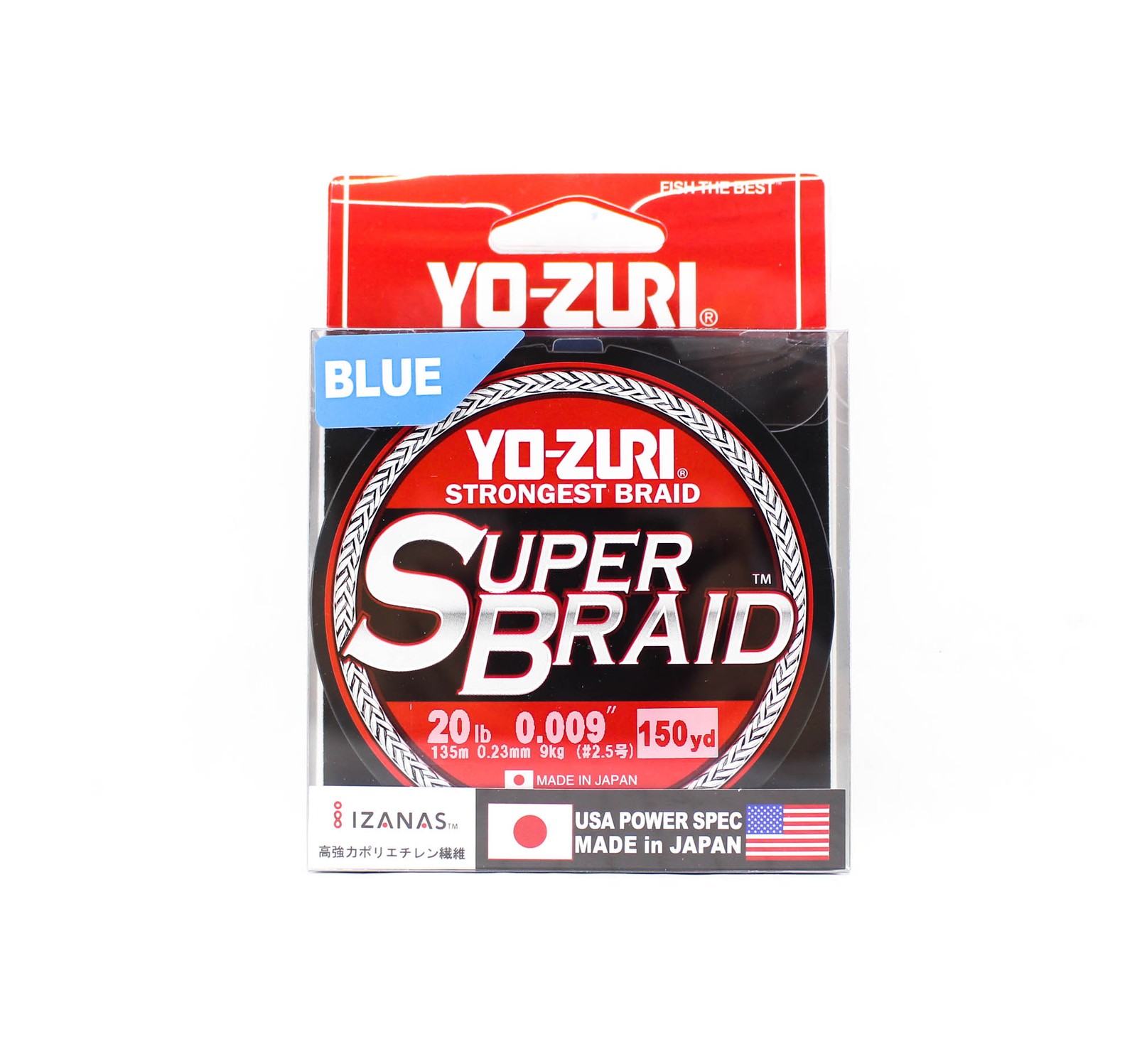 Yo Zuri Duel P.E Line Super Braid 150YDS 20Lbs (0.23mm) Blue R1258-B