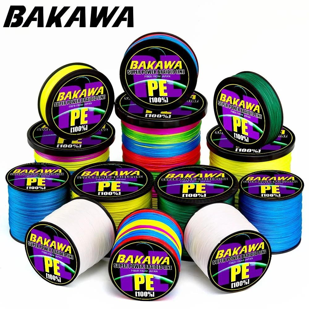 Bakawa 4 Strands Braided Fishing Lines Multifilament Pesca 100m 300m 500m 1000m