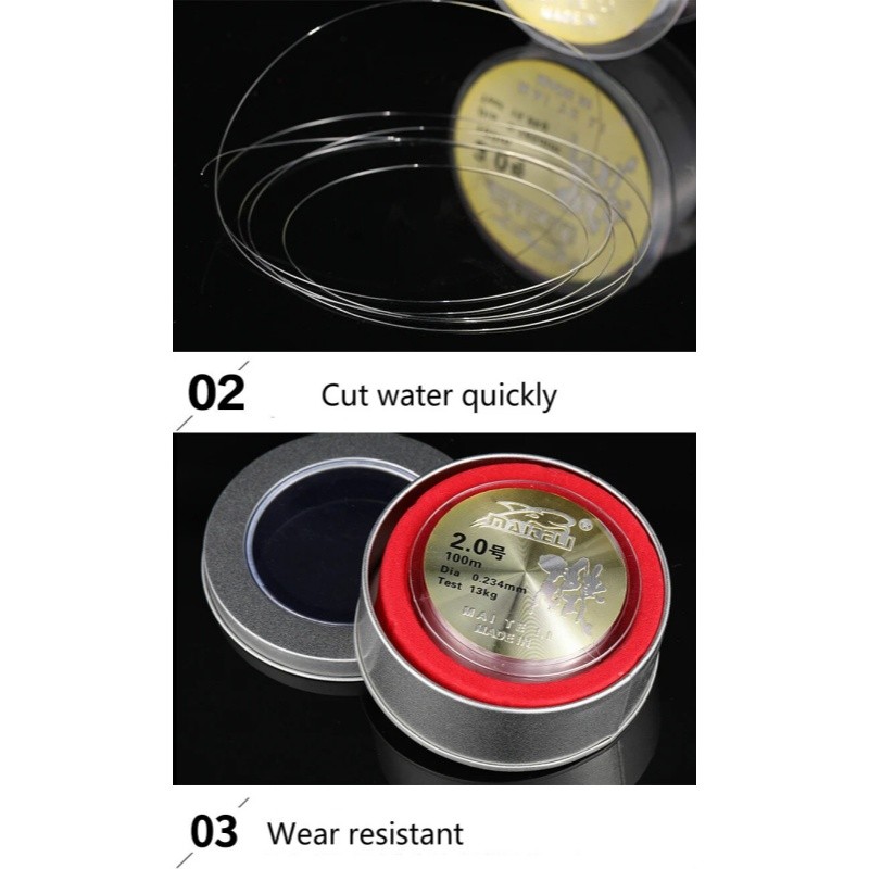Fishing Line 100M Fishing Lines Sports Mainline Super Strong Durable Resistant