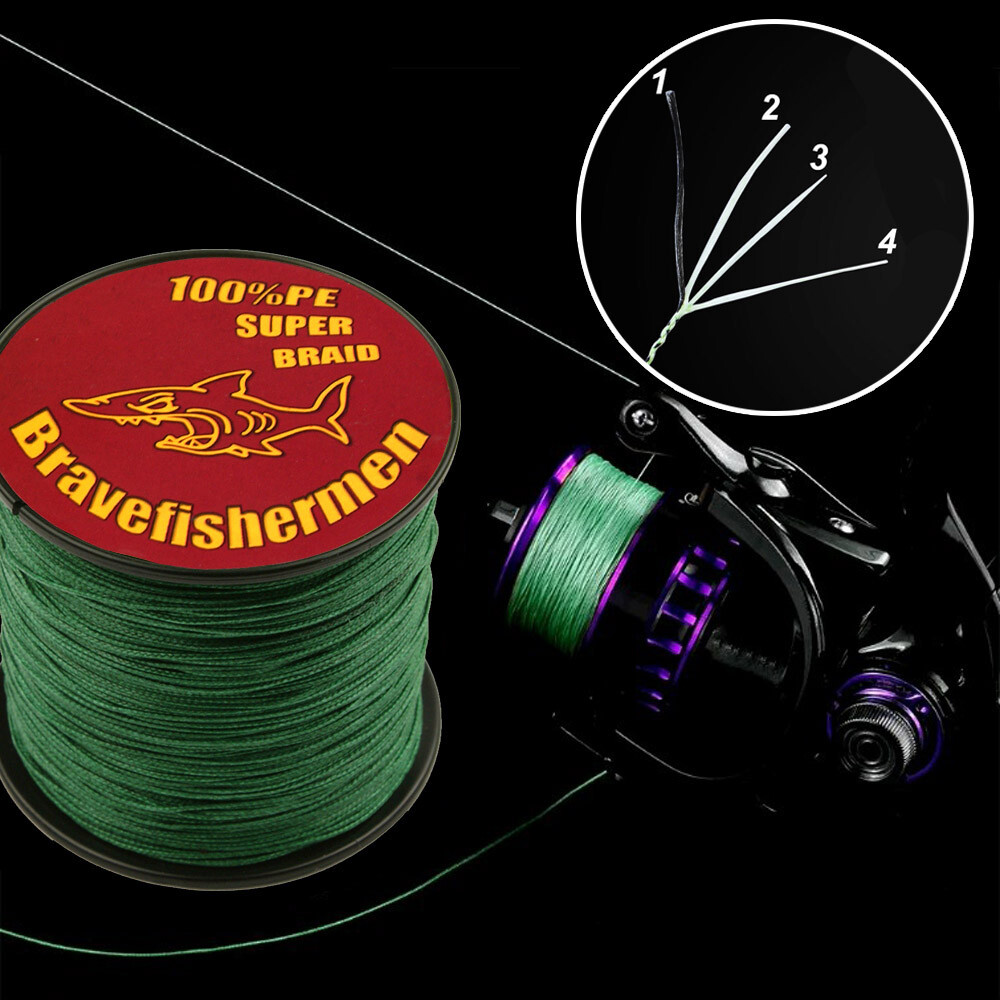 Braided Fishing Line 6lb-100lb 4Strands PE Super Strong Fishing Line 300M 328Yds