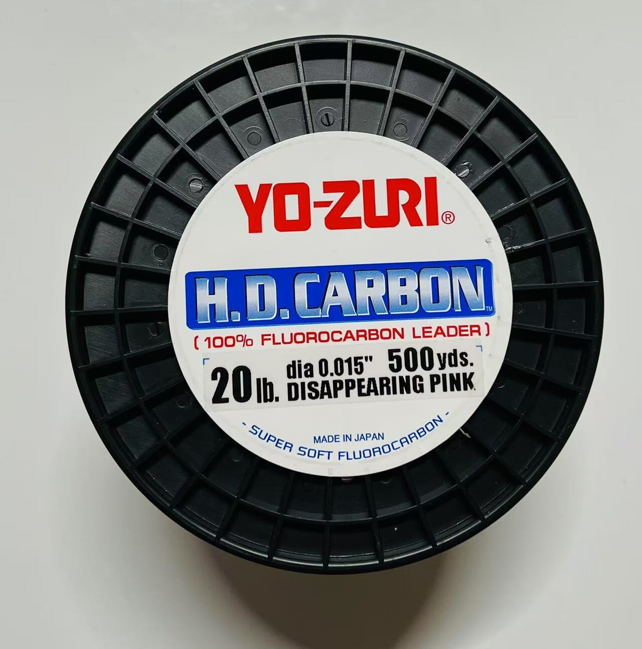 Yo-Zuri HD Carbon Disappearing Pink 20LB – 500YDS 100% Fluorocarbon Leader