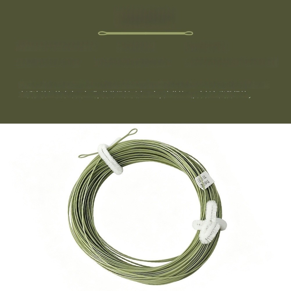 Moss Green WF Fly Line 100FT 3IPS Sinking Designed for Shallow Streams