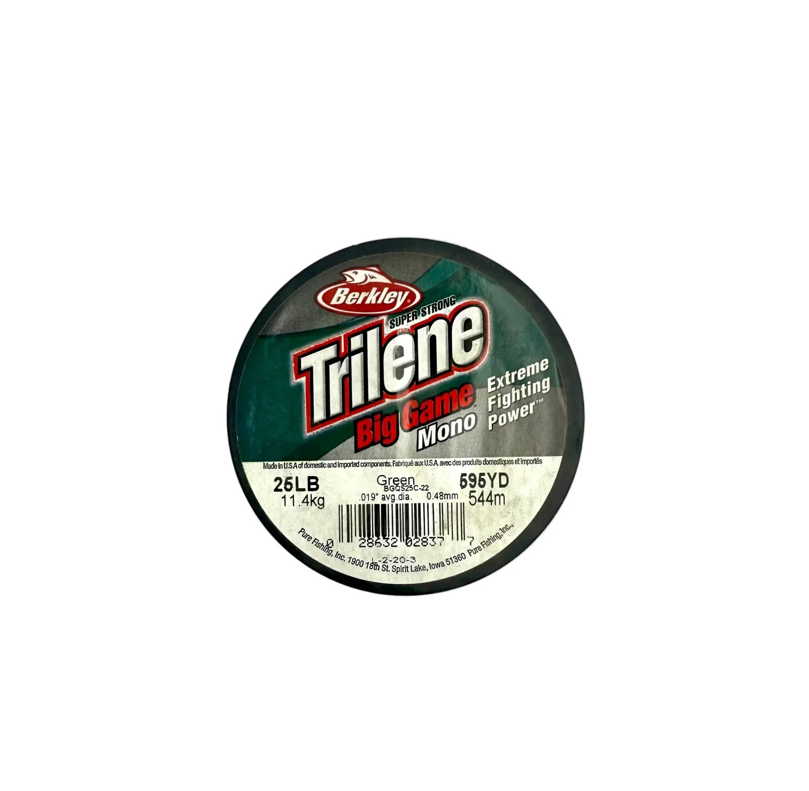 Berkley Trilene Big Game Mono Fishing Line – Green – 25lb, 595yd