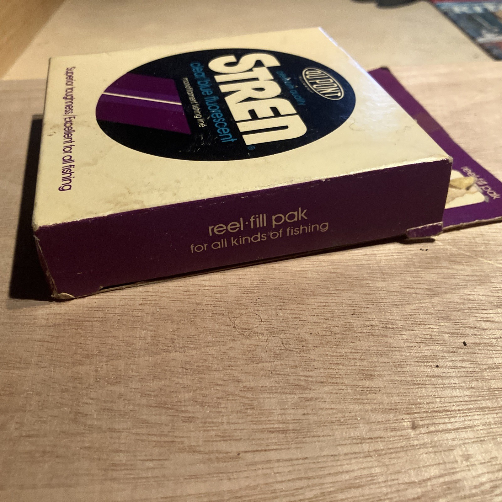 Box of DuPont Stren Clear Blue Florescent 250 Yards 12 lb Test