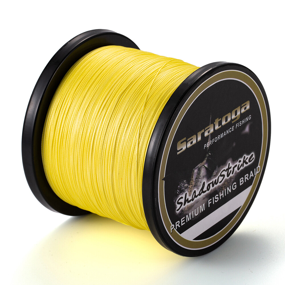 8 strands 100m-2000m Yellow 10LB-100LB Dynema Power PE Braided Fishing Line