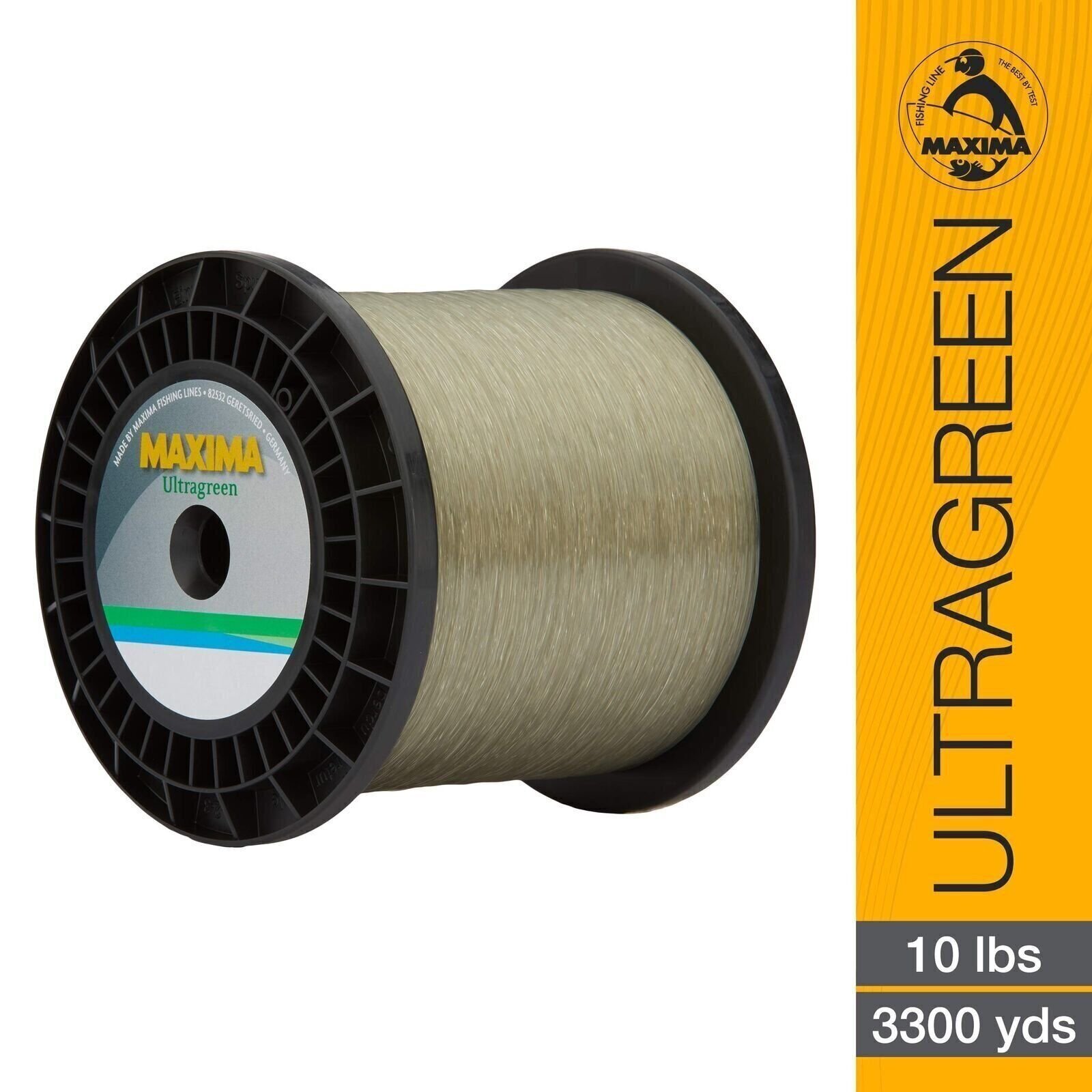 Maxima Fishing Line Ultragreen Service Spool, 10-Pound/3300-Yard