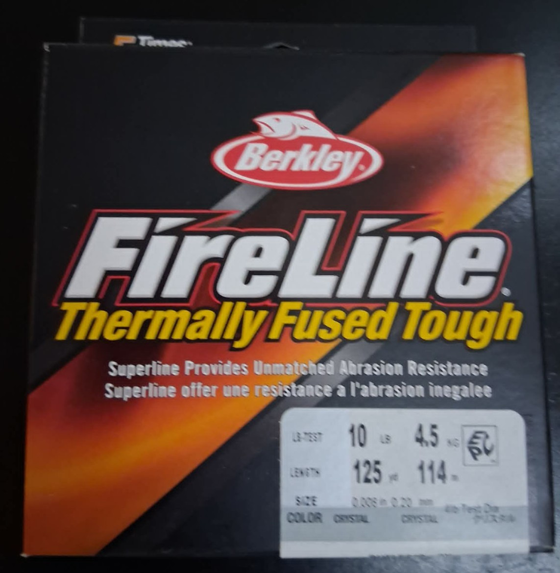 Berkley Thermally Fused Tough Fireline 10LB 125yd .008in .20mm Color – Crystal