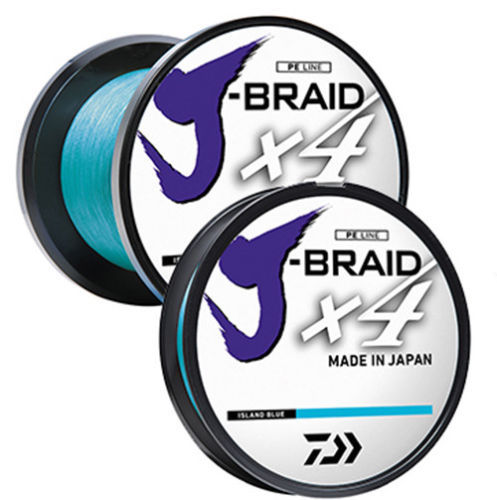 NEW DAIWA J-BRAID X4 BRAIDED LINE ISLAND BLUE 150 Yards select sizes