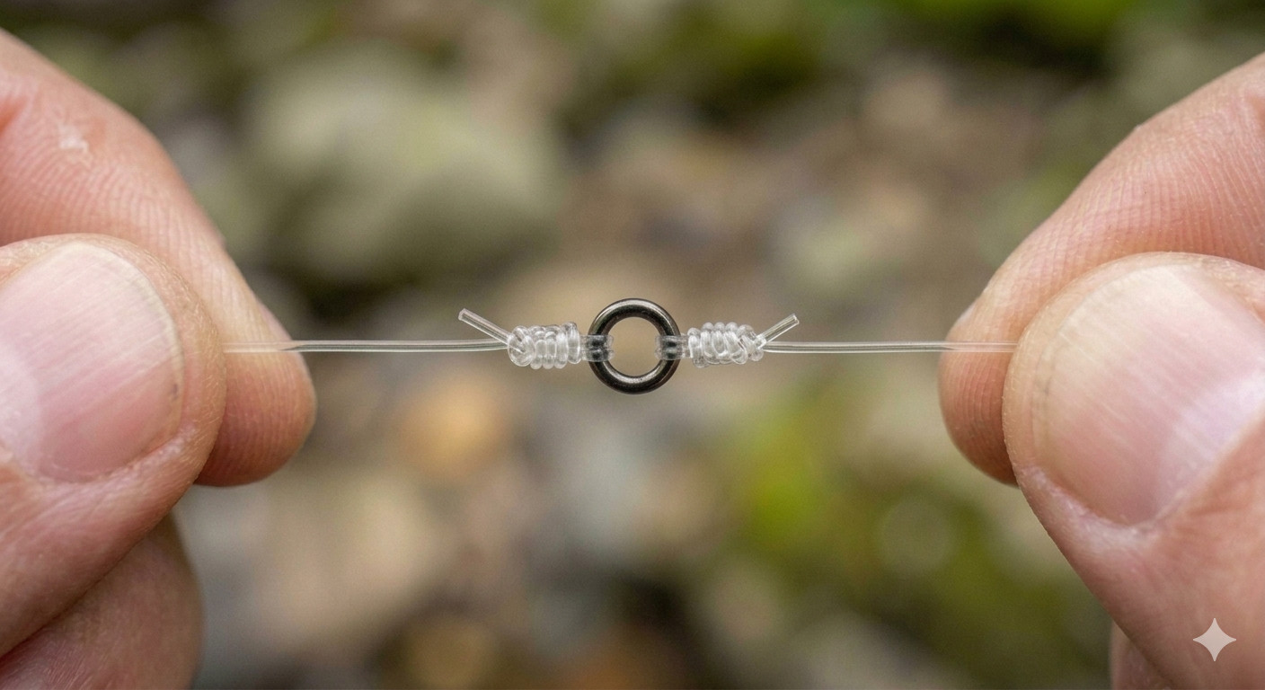 10 Tippet Rings 2mm/2.5mm/3mm Black Nickel Fly Fishing Leader Tippet Ring S/M/L
