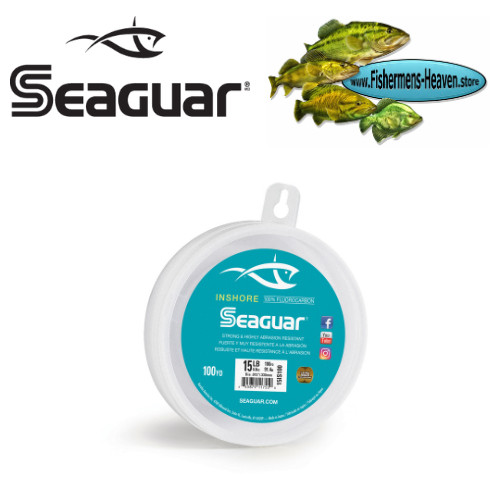 Seaguar – Fluorocarbon – INSHORE – 15 LB Test 100 Yard Leader Spool ( 15IS100 )