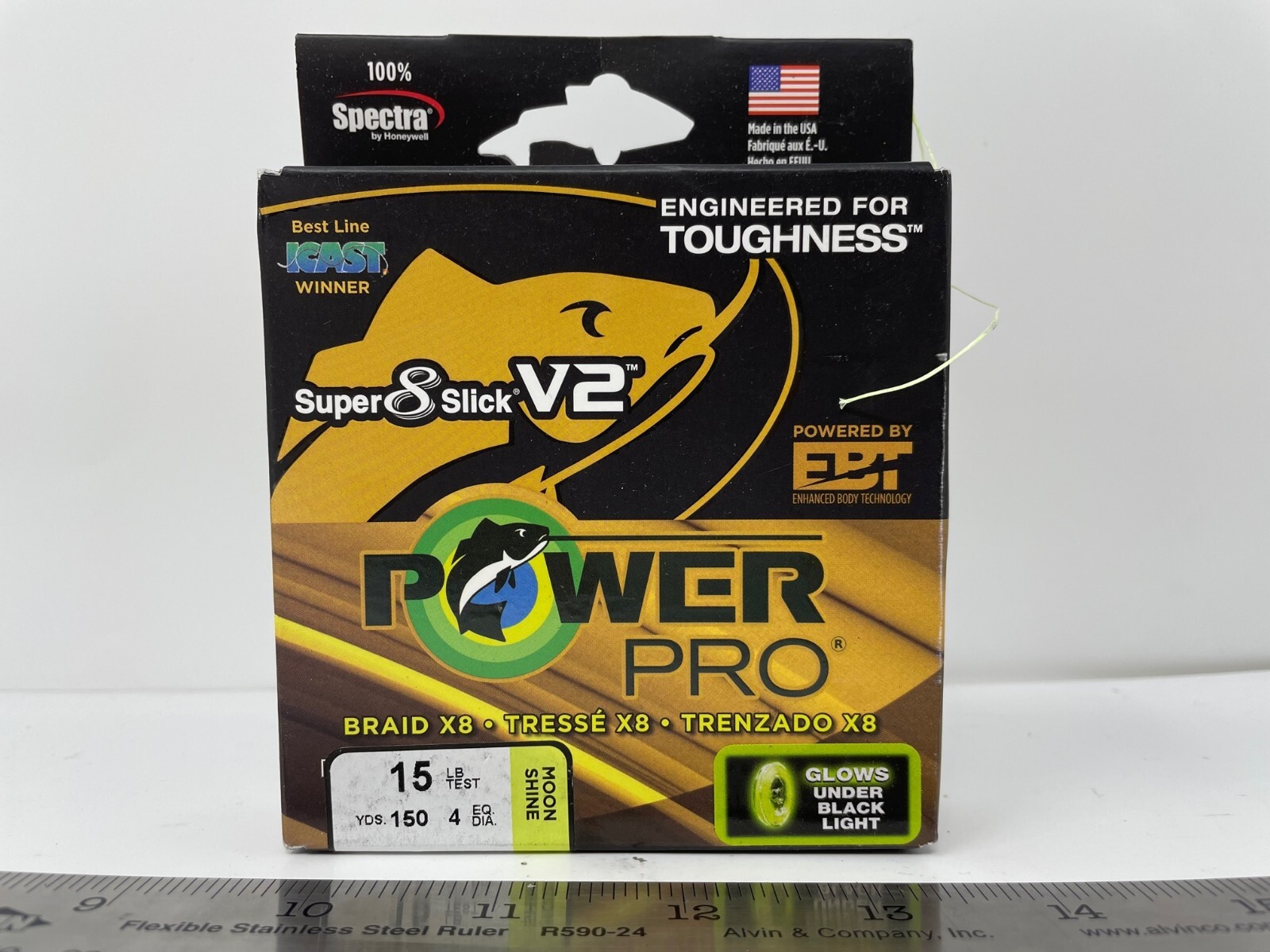 Power Pro 31500150150L Super Slick V2 Moon Shine 15lb 150yd New Free Shipping