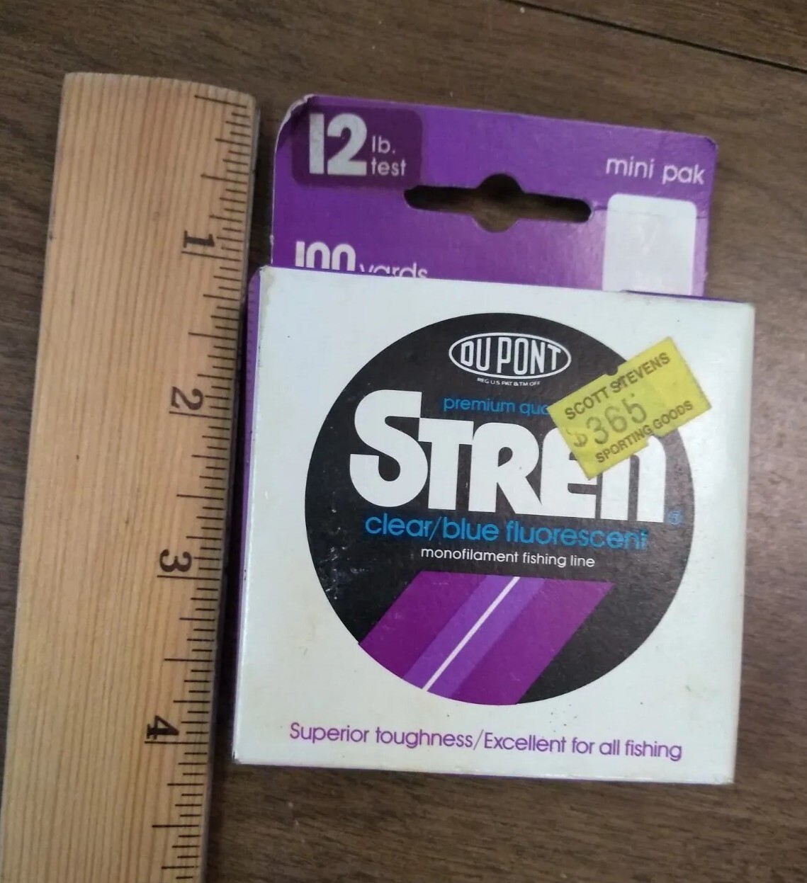 DuPont STREN Fishing Line Clear Blue FLUORESCENT Vintage