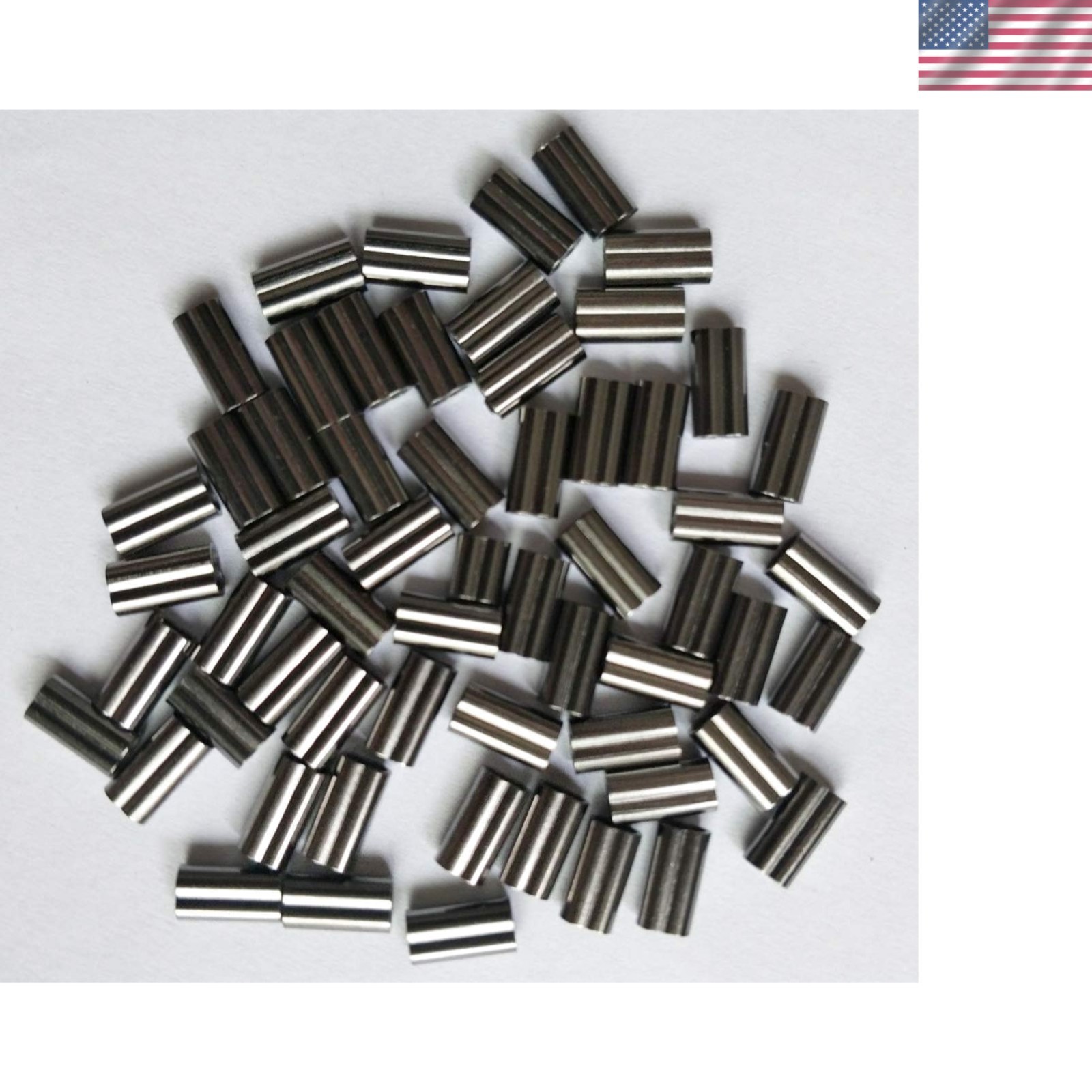 100pcs Non-Insulated Double Barrel Crimp Sleeves – Perfect for All Fishing Needs