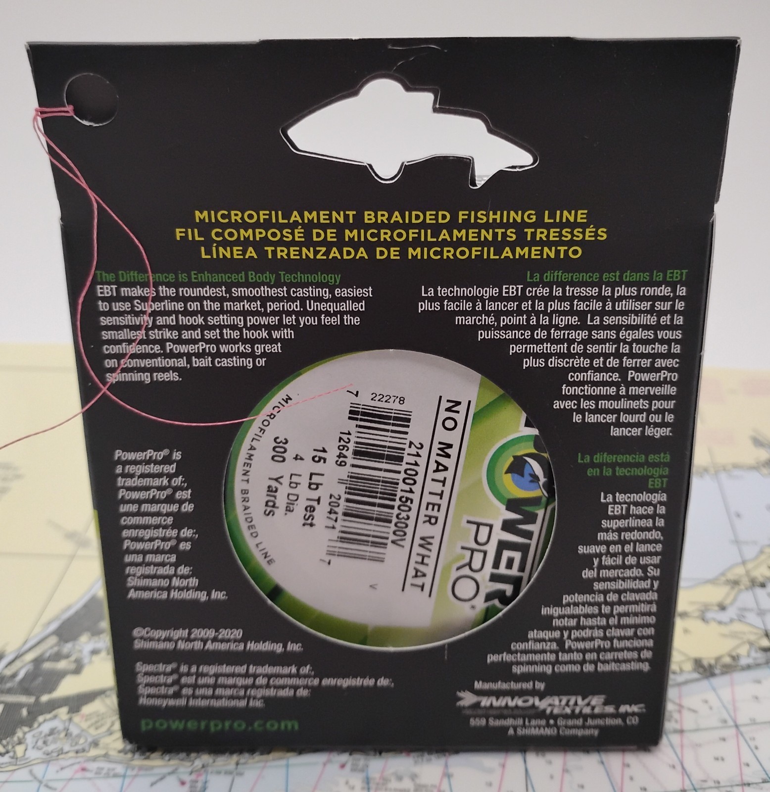 POWER PRO SPECTRA 15lb / 300yds RED BRAIDED LINE SUPERLINE FISHING LINE