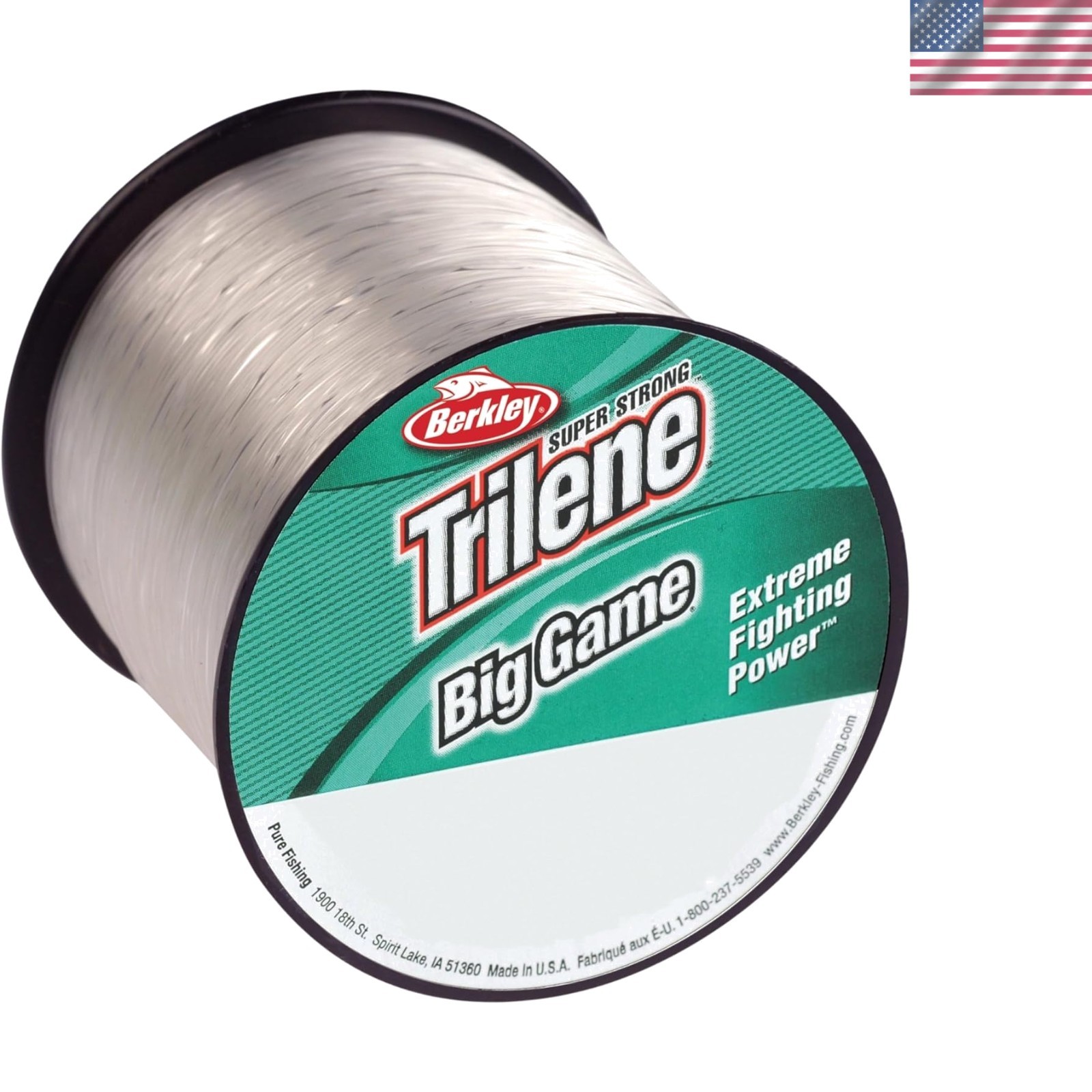 900 Yards of Trilene Big Game Monofilament Fishing Line – Heavy Duty, 15Lb