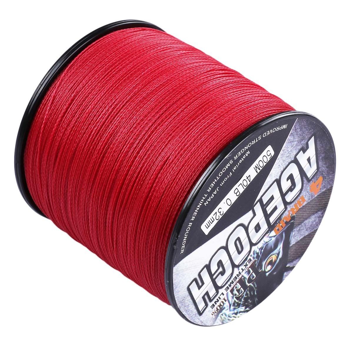 Red 100m-2000m Dorisea Dynema PE Braided Fishing Line 10LB-300LB Agepoch