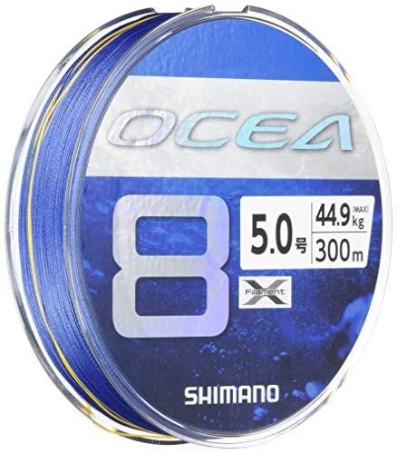 Shimano Ocea 8 PE Line, SW Navy, Lengths: 300m, Sizes 5.0, Max 99 lbs (44.9 kg)
