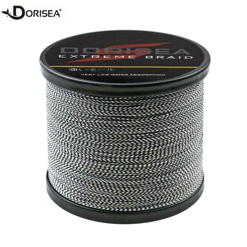 Power Braid Dorisea 100M-2000M Black&White Spot Braided Fishing Line 6lbs-300lbs