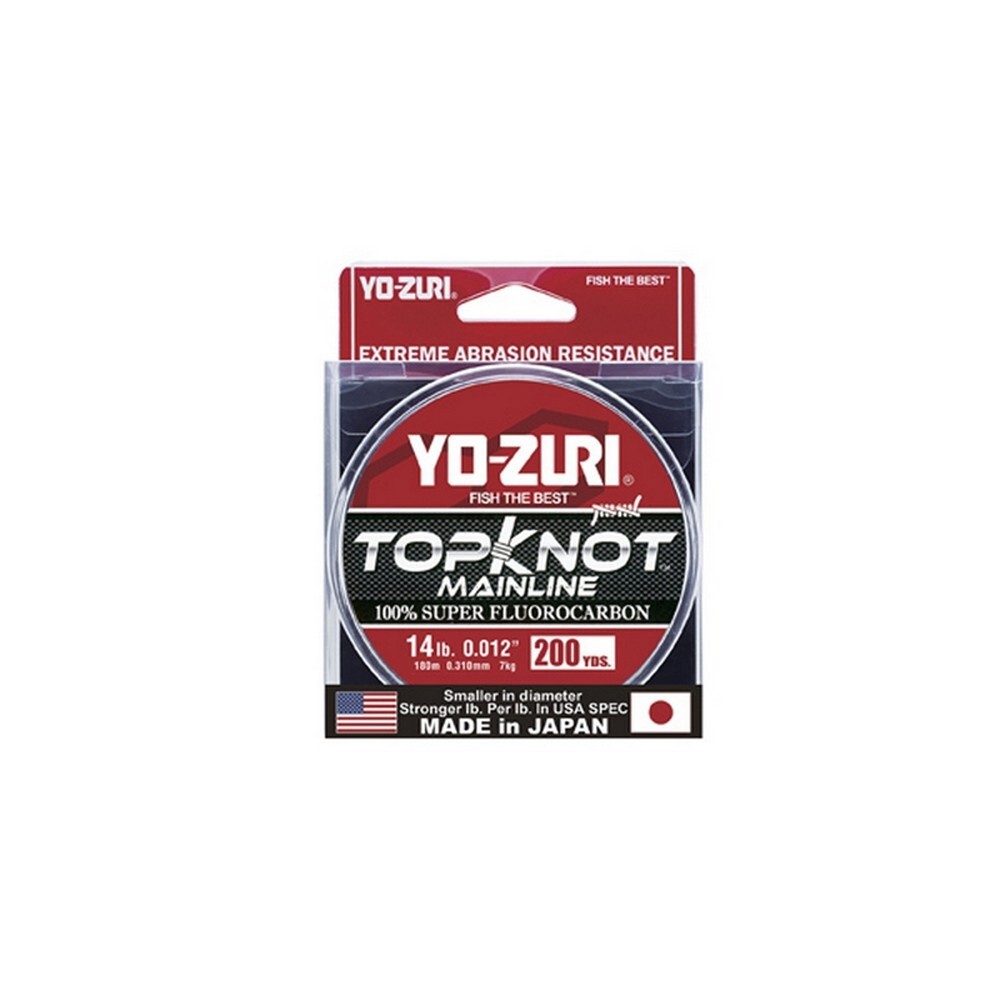 Yo-Zuri Top Knot Main Fluorocarbon Line Natural Clear 200 yds