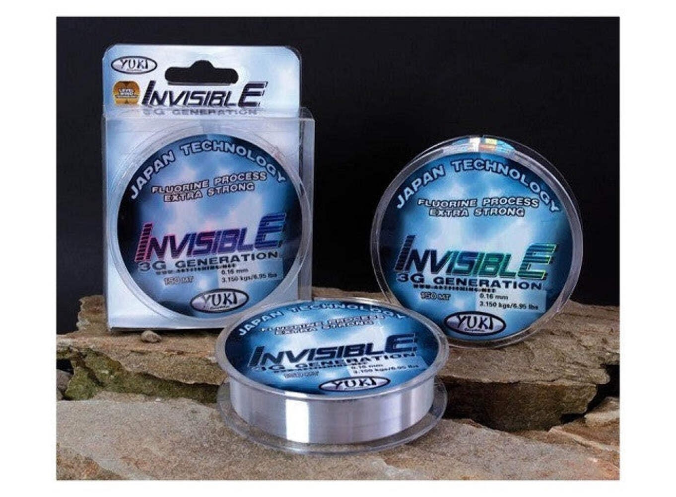 Yuki 3G Invisible Fishing Line Bulk 2000m Spools Made In Japan