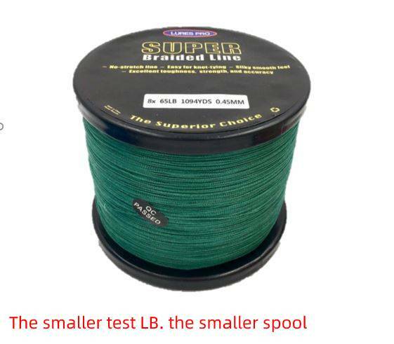 1100 Yard Green Fishing braided Fishing Line 10 12 15 20 lb 30 lb 40 50 65