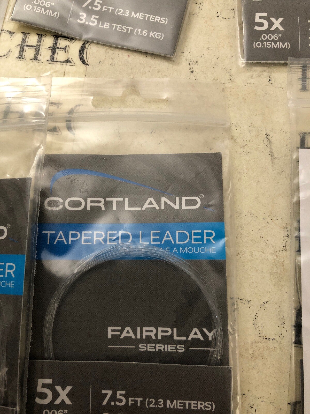 20X NEW Cortland 5X Fairplay Series Tapered Leader 7.5 Ft/ 3.5 lb Test #605060