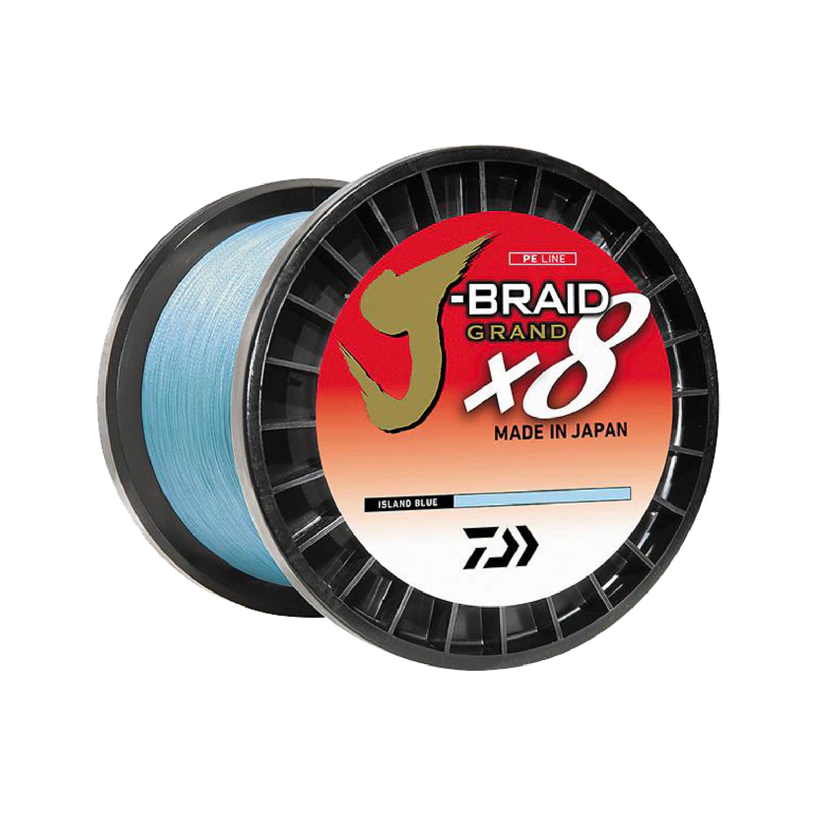 DAIWA J-Braid X8 Grand 3000yds Bulk Spool Island Blue Braided Line