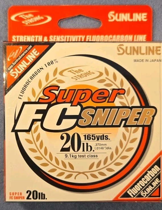 Sunline Super FC Sniper Fluorocarbon 20 lb. (.0146″ dia.) 165 yds Made in Japan